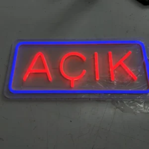 Açık (Open) Led Neon Tabela - Model 1 LED neon tabela görseli