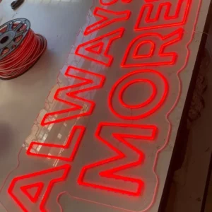 Always More Led Neon Tabela - Model 6 LED neon tabela görseli