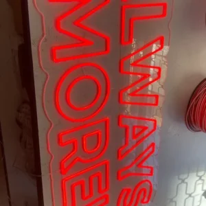 Always More Led Neon Tabela - Model 7 LED neon tabela görseli