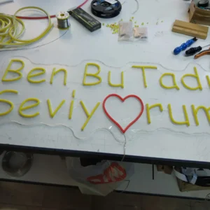 Ben Bu Tadı Seviyorum Led Neon Tabela - Model 4 LED neon tabela görseli