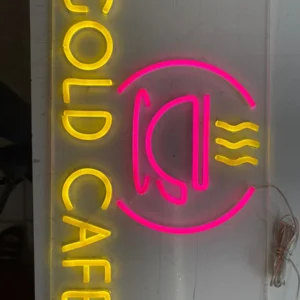Gold Cafe Özel Led Neon Tabela - Model 2 LED neon tabela görseli