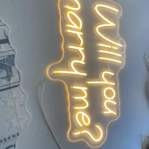 Will You Marry Me? Led Neon Tabela - Model 1 LED neon tabela görseli